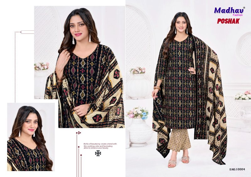 Poshak Vol 10 By Madhav Cotton Printed Dress Material 
